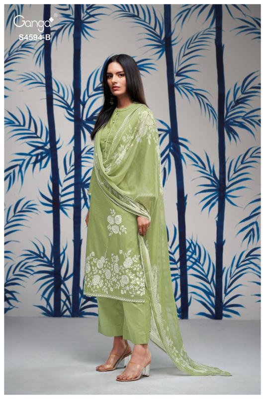 Ganga dhyara 4594 wholesale dress materials gurgaon